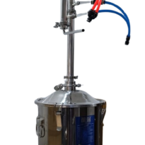 70 L - Destilador para agua y bebidas alcohólicas con doble condensación sin cocina