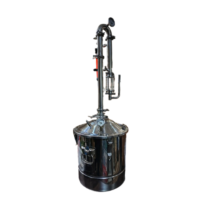 30 L - Destilador para agua y bebidas alcohólicas con doble condensación sin cocina