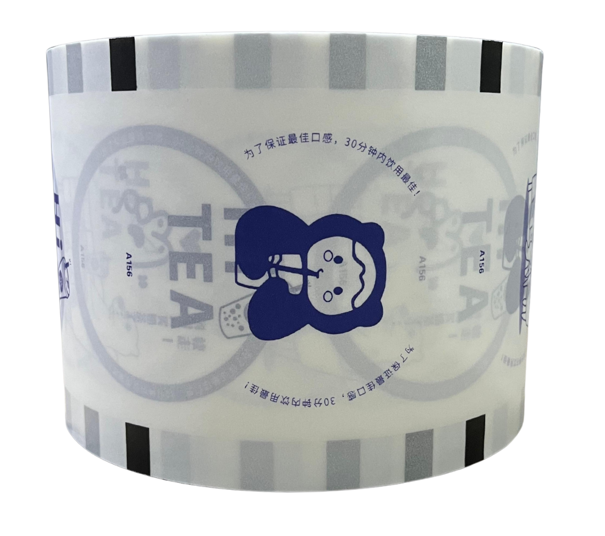 Rollo de film para selladora de vasos de papel y PP